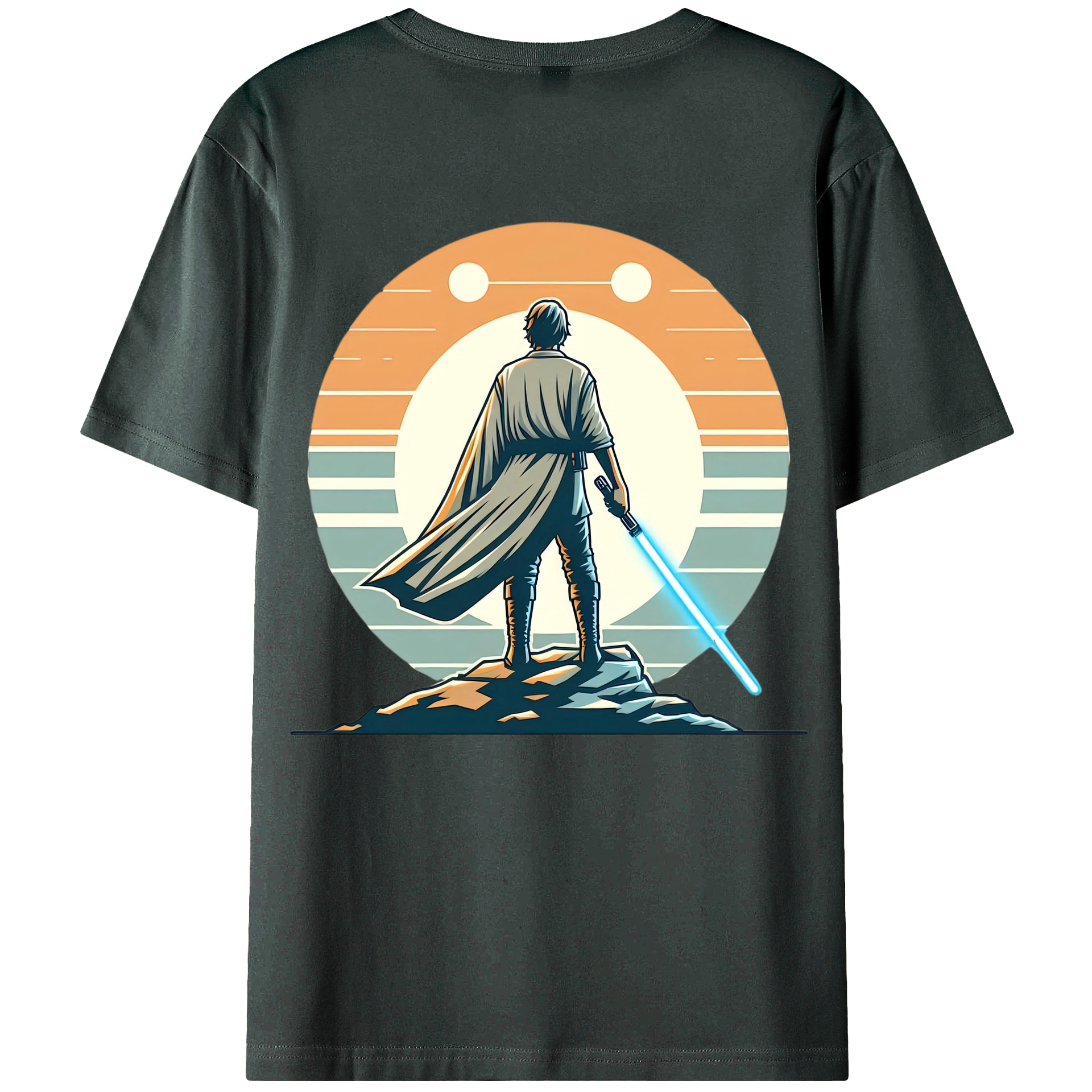 （画像用） スター・ウォーズ Star Wars 綿100％ メンズ半袖Tシャツ（バックプリント） 通気性